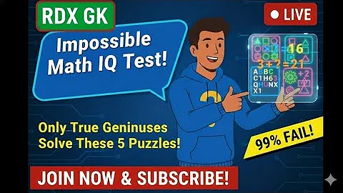 🔴 LIVE: Impossible IQ Test! Solve These 5 Puzzles🤔 #math #mathiqtest #shortsfeed