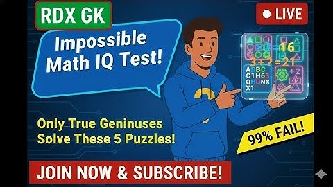🔴 LIVE: Impossible IQ Test! Solve These 5 Puzzles🤔 #math #mathiqtest #shortsfeed
