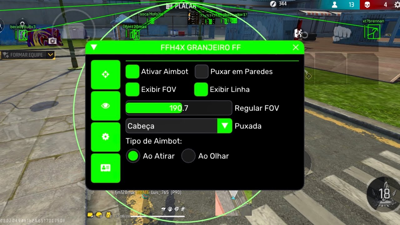 ☠️NOVO PAINEL FFH4X MOD MENU GRANJEIRO FF HEADTRICK XIT GRATIS ANDROID ANT BAN IOS LINK DIRETO !
