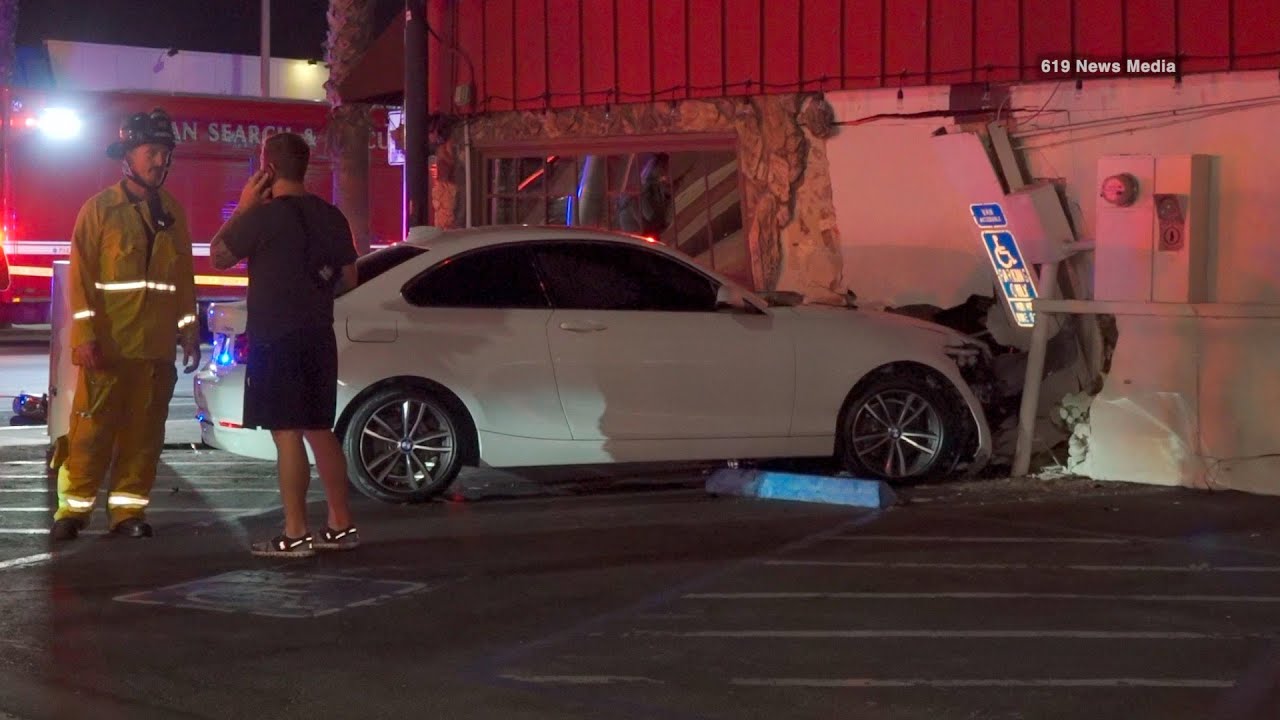 Chula Vista - DUI Driver crashes into Manhattan Bar - YouTube