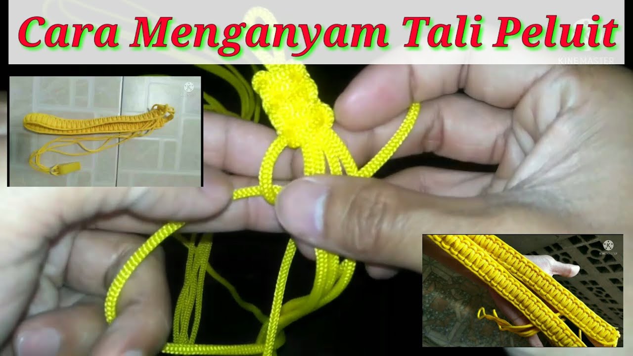 Cara Membuat Tali Peluit Pramuka || Menganyam Tali Peluit Penegak