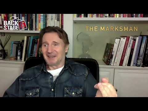 At Home with Liam Neeson Talking The Marksman