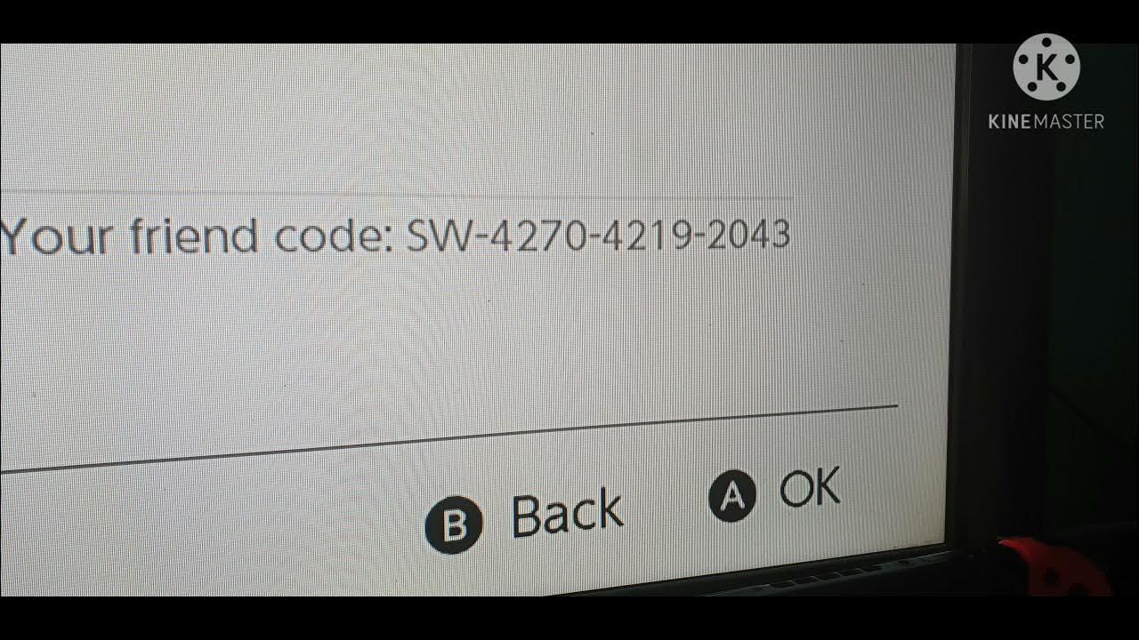 My Nintendo Switch Friend Code Reveal YouTube