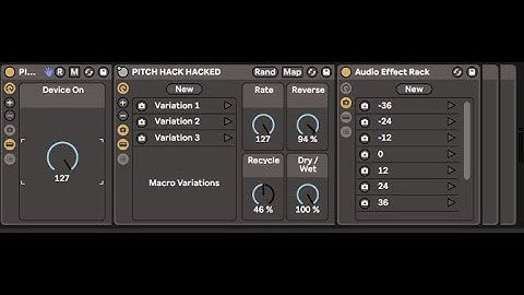 PITCH HACK HACKED  - Ableton 11 Rack (FREE)