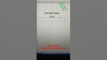 How to Type Current Time with Shortcut!#computerhardware #computerknowledge #excel #excelshortcuts
