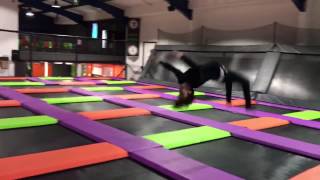 Trampoline Flips Using a Bouncy Wall | Jump Factory Basingstoke