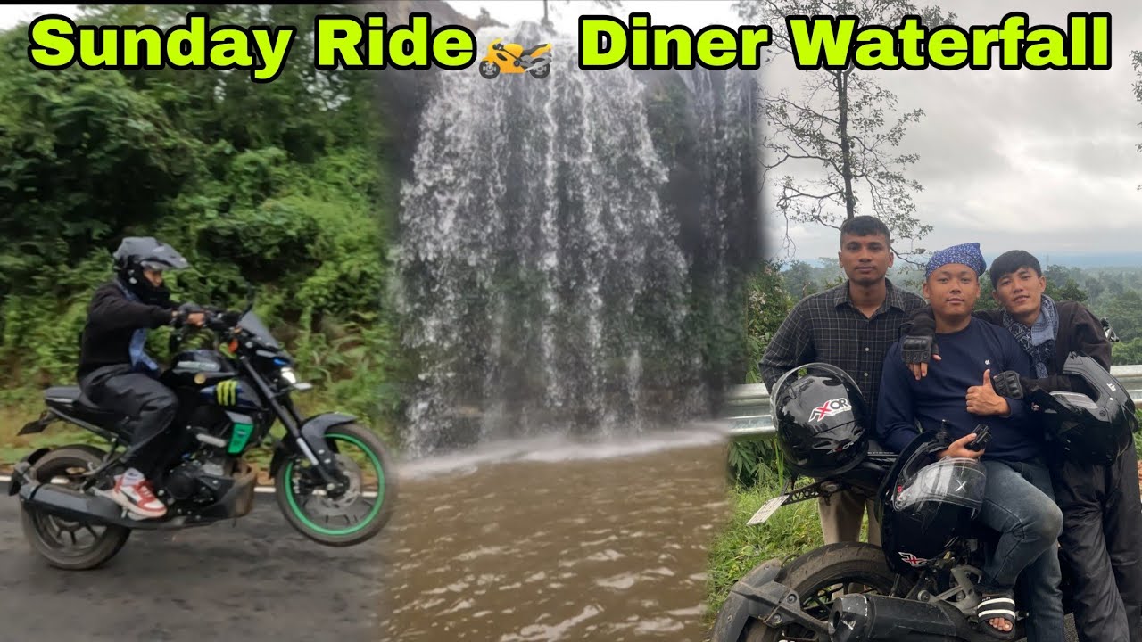 Sunday Ride 🏍️ Diner Waterfall @NICHHAVLOGS 
