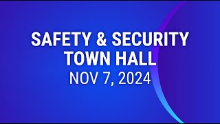 APFA Safety & Security Town Hall - Nov 7, 2024
