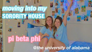 MOVING INTO MY SORORITY HOUSE! | Pi Beta Phi | The University of Alabama