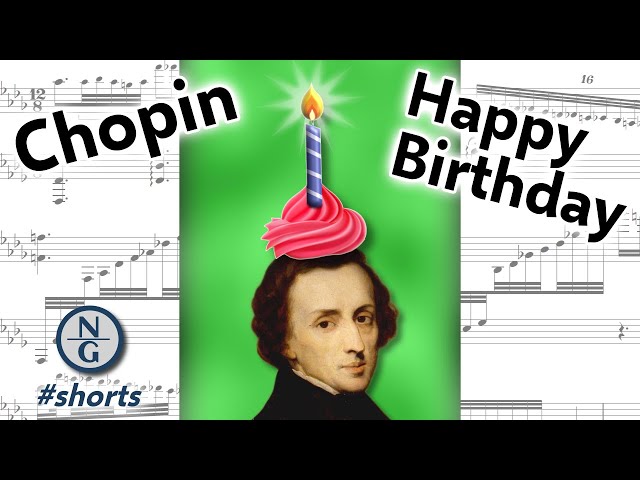 Happy Birthday but Chopin wrote it #Shorts class=