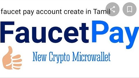 faucet pay account create in Tamil