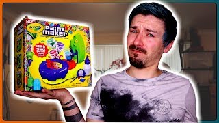 Artist Tests Crayola Paint Maker | Adult Tries Kids Toys | Crayola Paint Maker Review screenshot 2
