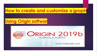 Origin Part 1 || How to plot and customize a graph in origin software || Asif Research Lab