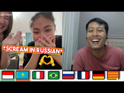 Indonesian Polyglot shocking people in OmeTv after learning Russian for 2 months 🇷🇺