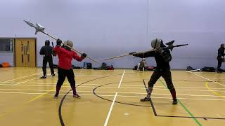 Halberd Sparring - Rick v Jordan