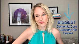 Dementia Care Calendar PET PEEVES