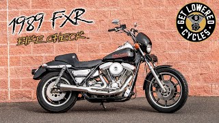 Bike Check 1989 Harley Fxr At Get Lowered Cycles