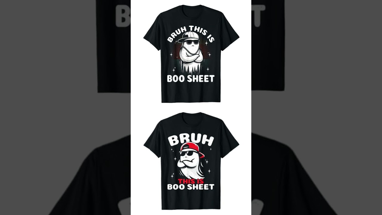 LINK 👇🏻 Bruh This Is Boo Sheet Graphic Ghost Retro Halloween Funny T-Shirt
