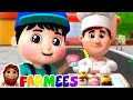 Muffin Man | Nursery Rhymes & Songs For Kids | Children's Music | Baby Cartoon | Farmees