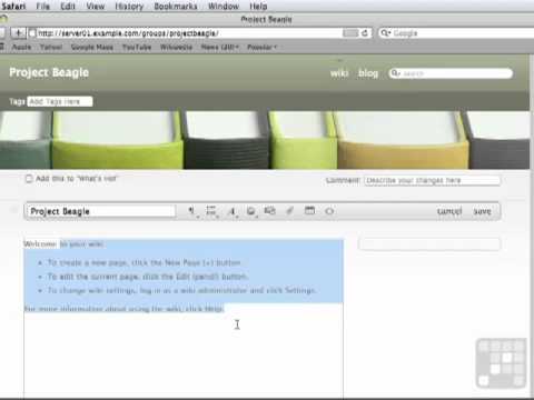 Apple Mac 10 6 Server Tutorial Create A Wiki Youtube