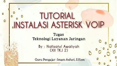 Instalasi dan Konfigurasi Asterisk Debian 8 Server VoIP