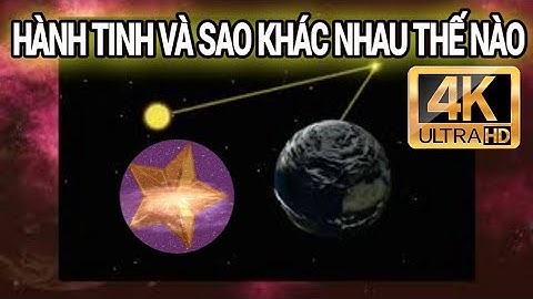 So sánh hành tinh và ngôi sao