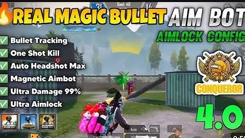 BGMI 4.0🔥MAGIC BULLET TRACKING AUTOHEADSHOT CONFIG FILE | HIGH DAMAGE AIMBOT CONFIG 3.9