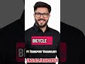 🇫🇷 Learn French transport vocabulary in 30 seconds ✨#learnfrench #français #english #dailyfrench