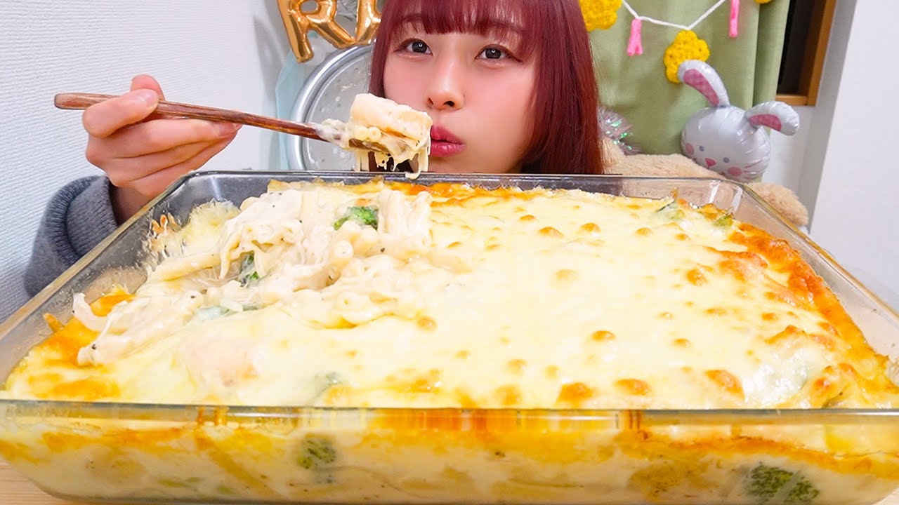 【大食い】具材大量のシーフードグラタン