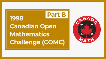1998, Canadian Open Mathematics Challenge (COMC) | Part B
