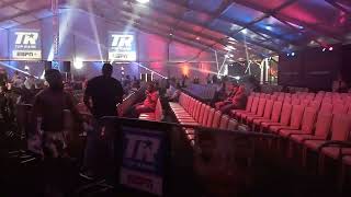 Duke Reagan leaving the ring after dominant 4 round victory