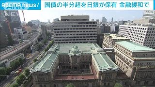 日銀が国債の半分以上を保有　金融緩和で異例の事態(2022年12月20日)