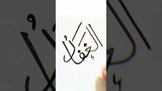 Allah Name In Arabic Calligraphy Al-Ghaffar