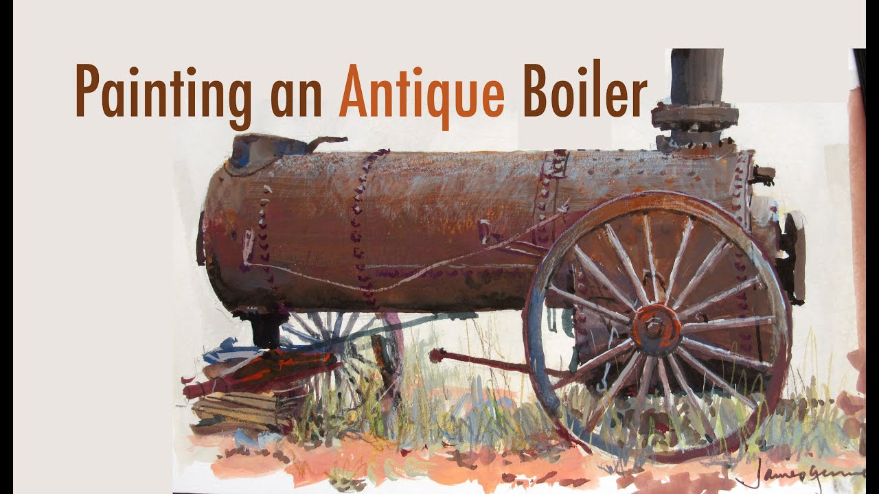 Painting an Antique Boiler YouTube