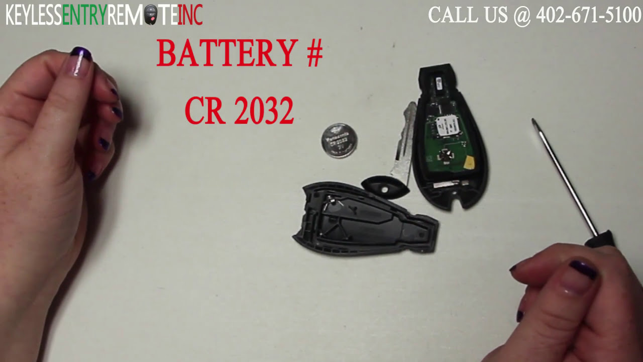 How To Replace A 2008 - 2014 Dodge Challenger Key Fob Battery FCC ID