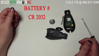 How To Replace A 2008 - 2014 Dodge Challenger Key Fob Battery FCC ID: IYZ-C01C