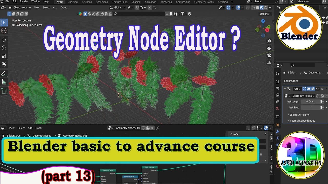 👉( Part 13 ) Geometry Node Editor - YouTube