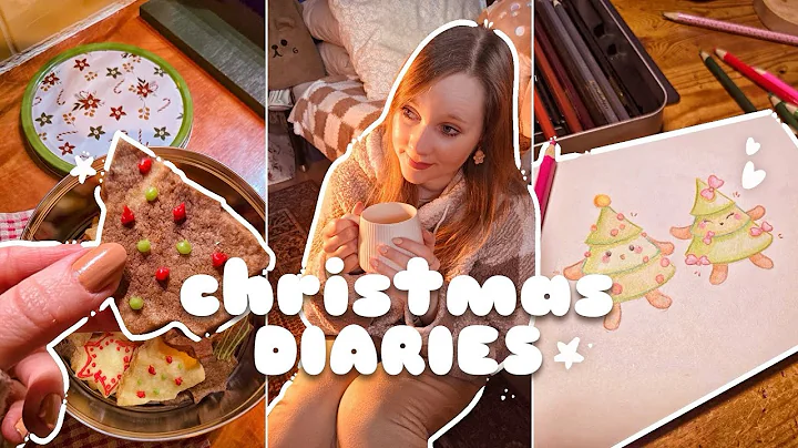 Christmas Diaries 🧸🎄🍪  baking christmas cookies, drawing & cozy december nights