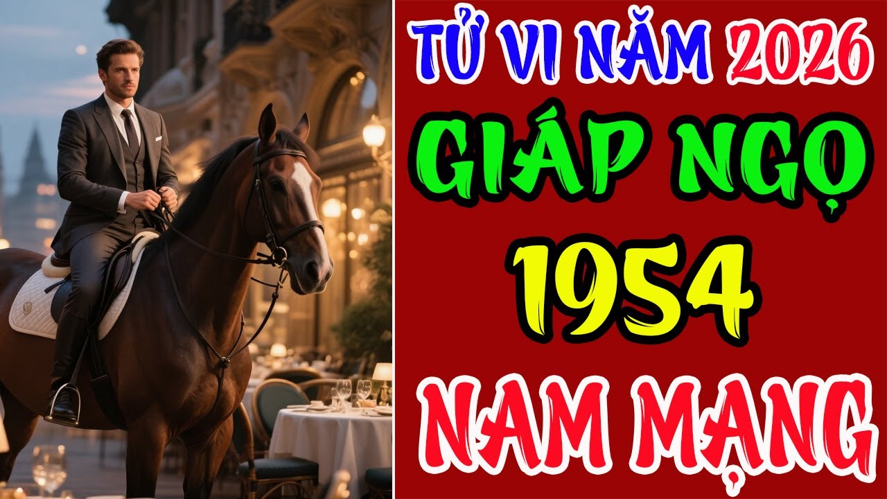 Tử Vi Năm 2026, Giáp Ngọ 1954 Nam Mạng, Vận Đỏ Không Dứt, Quý Nhân Kề Bên, Tài Lộc Đầy Nhà