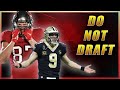 MY DO NOT DRAFT LIST, TOP 10 ROUNDS | 2020 FANTASY FOOTBALL DRAFT