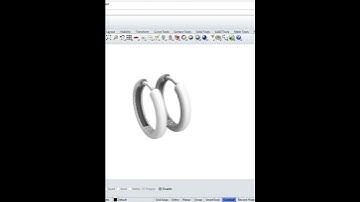 Huggie earring tutorial will be upload to the main channel.#keepintouch#rhino3d#jewellery#subscribe