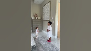 Thumbnail of Mom and dad catch son teaching daughter how to do front flip #shorts