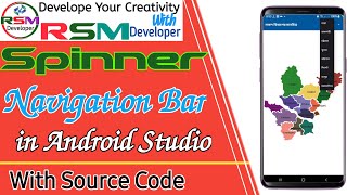 Spinner Navigation Bar in android Studio With Fragment -@RSMDeveloper
