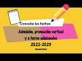 Calendario USICAMM+Promoción vertical+Promoción a horas adicionales+Admisión