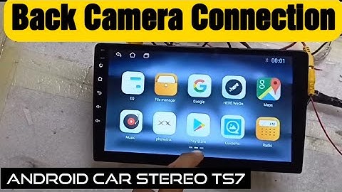 Back Camera Installation & connection of Android Car stereo TS7 - [Step by Step] - Shekhar Maxxlink