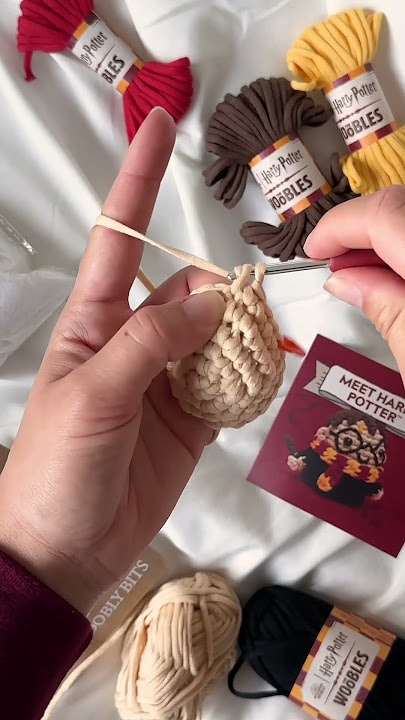 Instructions for Harry Potter x The Woobles kits: get cozy, start