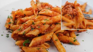 الذ طبق مكرونه/باستا ايطالي بالتونه في اسرع وقت ممكن تعملوه👌🍝Italian pasta with tuna