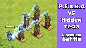 Every Level P.E.K.K.A VS Every Level Hidden Tesla | Clash of Clans
