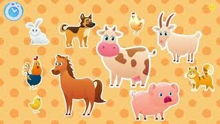 Farm animals names and sounds Animals for kids by My Little Star English 109,780 views 4 months ago 5 minutes, 1 second