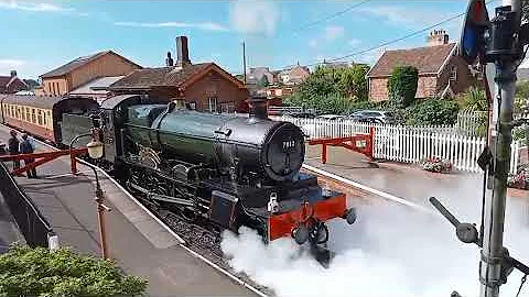 GWR 7800 Class 7812 Erlestoke Manor Leaving WSR Bishops Lydeard Station